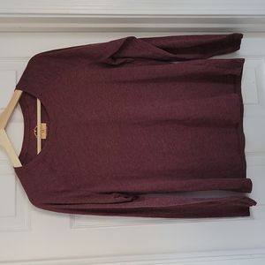 Blue Mountain Maroon Long-sleeved Tee